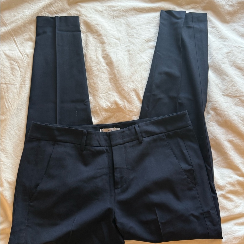 Vince Navy Tailored Trousers